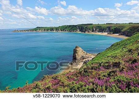 Stock Image - France, Brittany, Cotes d? Armor, Surroundings of Cap Frehel. Fotosearch