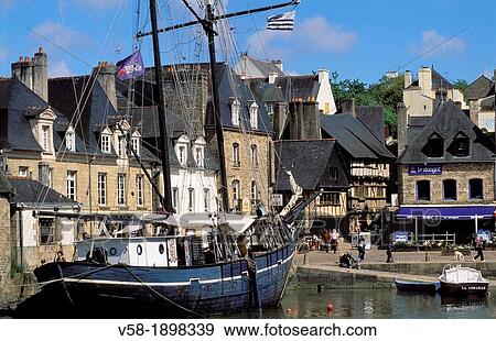 France, Brittany, Morbihan, Auray, Saint Goustan harbour View Large Photo Image Stock Photo - France, Brittany, Morbihan, Auray, Saint Goustan harbour. Fotosearch