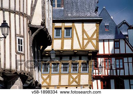 France, Brittany, Morbihan, Vannes, The old town View Large Photo Image Picture - France, Brittany, Morbihan, Vannes, The old town. Fotosearch
