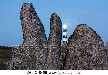 France, Brittany, Ouessant island, Ushant island, Cr? ac? h lighthouse View Large Photo Image Stock Photograph - France, Brittany, Ouessant island, Ushant island, Cr? ac? h lighthouse. Fotosearch