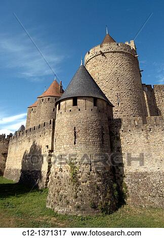 France, Carcassonne View Large Photo Image Stock Photo - France, Carcassonne. Fotosearch