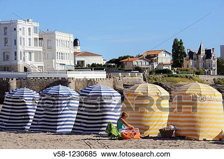 France, Charente Maritime, Royan, Pontaillac beach View Large Photo Image Stock Photography - France, Charente Maritime, Royan, Pontaillac beach. Fotosearch