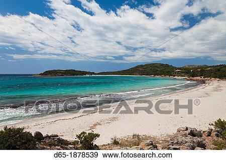 France, Corsica, Corse-du-Sud Department, Corsica South Coast Region, Baie de Rondinara bay, beach view View Large Photo Image Stock Photo - France, Corsica, Corse-du-Sud Department, Corsica South Coast Region, Baie de Rondinara bay, beach view. Fotosearch