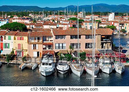 France, Cote Azur, Port Grimaud View Large Photo Image Stock Photograph - France, Cote Azur, Port Grimaud. Fotosearch