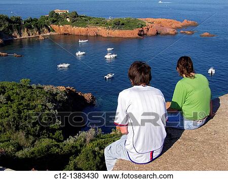France, Cote Esterel View Large Photo Image Stock Image - France, Cote Esterel. Fotosearch