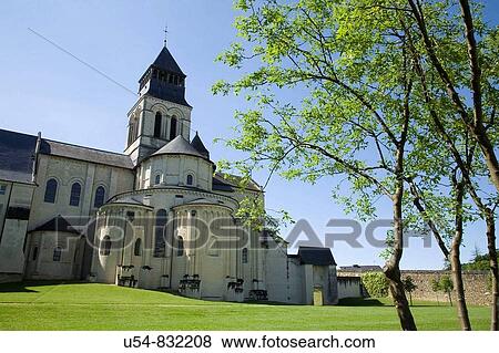 Stock Photo - France. Fontevraud. Royal Abbey.. Fotosearch
