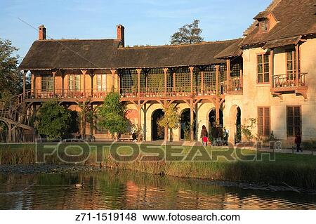 France, Ile-de-France, Versailles, Le Hameau de Marie-Antoinette View Large Photo Image Stock Photo - France, Ile-de-France, Versailles, Le Hameau de Marie-Antoinette. Fotosearch