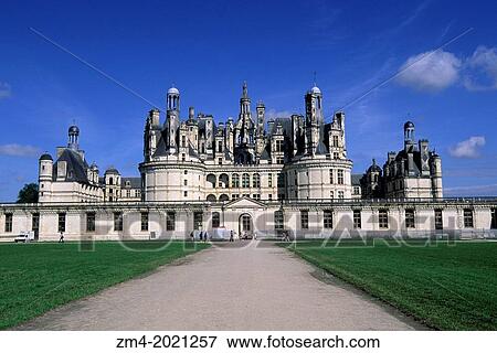 FRANCE, LOIRE REGION, CHAMBORD CHATEAUX, CASTLE. View Large Photo Image Stock Photo - FRANCE, LOIRE REGION, CHAMBORD CHATEAUX, CASTLE.. Fotosearch