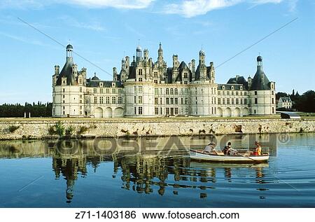Stock Photograph - France, Loire Valley, Chambord, chateau, castle,. Fotosearch