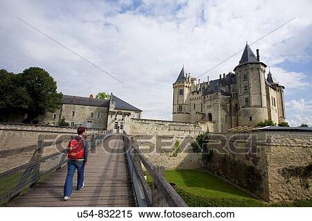 Stock Photography - France. Loire Valley. Saumur. Castle.. Fotosearch