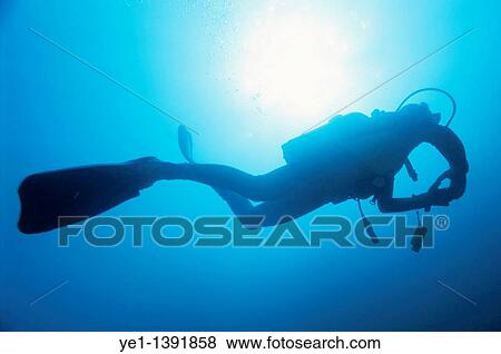 France marseille diver silhouette from below View Large Photo Image Stock Photo - France marseille diver silhouette from below. Fotosearch