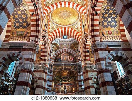 France, Marseille, Notre Dame de la Garde View Large Photo Image Stock Photo - France, Marseille, Notre Dame de la Garde. Fotosearch