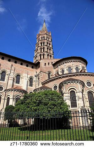 France, Midi-Pyr? n? es, Toulouse, Basilique St-Sernin, basilica, View Large Photo Image Stock Image - France, Midi-Pyr? n? es, Toulouse, Basilique St-Sernin, basilica,. Fotosearch