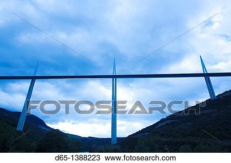 France, Midi-Pyrenees Region, Aveyron Department, Millau, Millau Viaduct Bridge View Large Photo Image Stock Image - France, Midi-Pyrenees Region, Aveyron Department, Millau, Millau Viaduct Bridge. Fotosearch