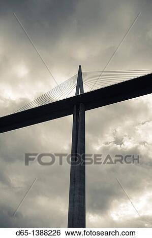 France, Midi-Pyrenees Region, Aveyron Department, Millau, Millau Viaduct Bridge View Large Photo Image Stock Photograph - France, Midi-Pyrenees Region, Aveyron Department, Millau, Millau Viaduct Bridge. Fotosearch