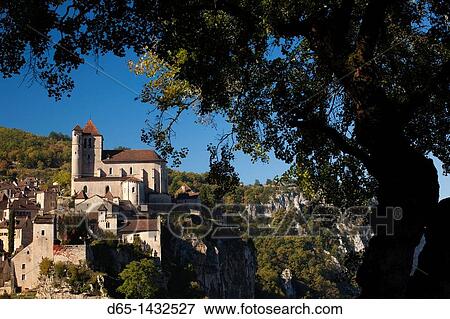 France, Midi-Pyrenees Region, Lot Department, St-Cirq-Lapopie, town and 15th century church View Large Photo Image Stock Photo - France, Midi-Pyrenees Region, Lot Department, St-Cirq-Lapopie, town and 15th century church. Fotosearch