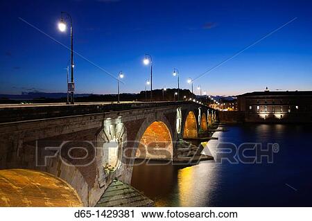 France, Midi-Pyrenees Region, Haute-Garonne Department, Toulouse, Pont Neuf bridge, evening View Large Photo Image Stock Image - France, Midi-Pyrenees Region, Haute-Garonne Department, Toulouse, Pont Neuf bridge, evening. Fotosearch