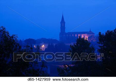 France, Midi-Pyrenees Region, Tarn Department, Albi, Eglise La Madeleine church, dawn View Large Photo Image Stock Photo - France, Midi-Pyrenees Region, Tarn Department, Albi, Eglise La Madeleine church, dawn. Fotosearch