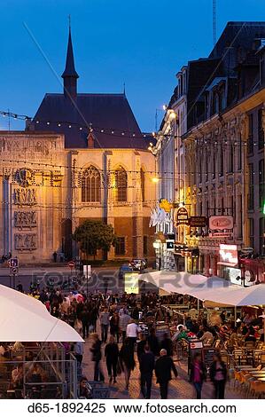 France, Nord-Pas de Calais Region, Nord Department, French Flanders Area, Lille, Grand Place-Place General de Gaulle, cafes and crowds, dusk, NR View Large Photo Image Stock Photography - France, Nord-Pas de Calais Region, Nord Department, French Flanders Area, Lille, Grand Place-Place General de Gaulle, cafes and crowds, dusk, NR. Fotosearch