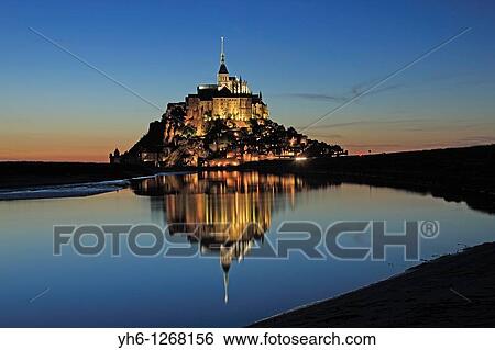 France, Normandie, Manche, Mont-St-Michel View Large Photo Image Stock Photograph - France, Normandie, Manche, Mont-St-Michel. Fotosearch