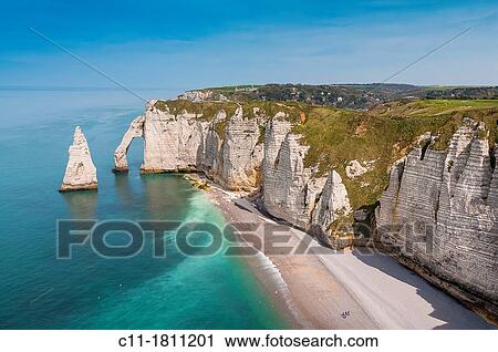 France, Normandy, Coast, Etretat, France, Europe View Large Photo Image Stock Image - France, Normandy, Coast, Etretat, France, Europe. Fotosearch