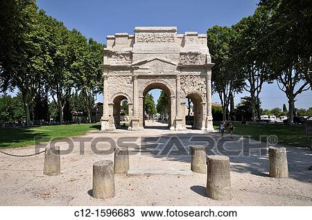 Stock Image - France, Orange, Roman Arch. Fotosearch