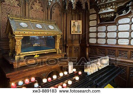 France, Paris 75 Shrine of Sainte-Genevi? ve, patron saint of Paris, in Saint-Etienne-du-Mont church View Large Photo Image Stock Image - France, Paris 75 Shrine of Sainte-Genevi? ve, patron saint of Paris, in Saint-Etienne-du-Mont church. Fotosearch