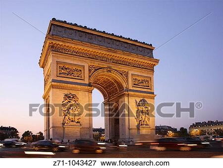 France, Paris, Arc de Triomphe View Large Photo Image Stock Photo - France, Paris, Arc de Triomphe. Fotosearch
