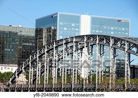 France, Paris, Austerlitz-Viadukt bridge over Seine river. View Large Photo Image Stock Image - France, Paris, Austerlitz-Viadukt bridge over Seine river.. Fotosearch