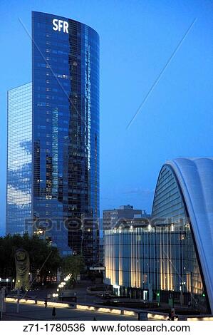 Stock Photograph - France, Paris, La D? fense, business district, modern architecture,. Fotosearch