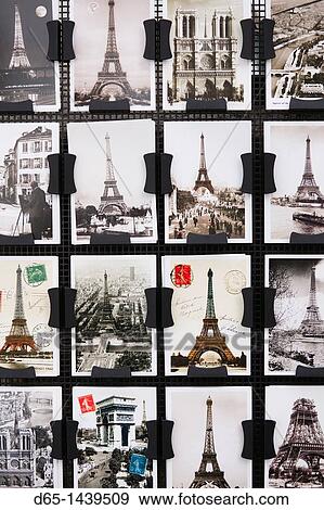 France, Paris, Left Bank, souvenir postcards View Large Photo Image Stock Photo - France, Paris, Left Bank, souvenir postcards. Fotosearch