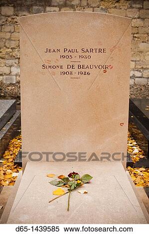 France, Paris, Montparnasse Cemetery, grave of Jean-Paul Sarte and Simone de Beauvoir, writers View Large Photo Image Stock Photography - France, Paris, Montparnasse Cemetery, grave of Jean-Paul Sarte and Simone de Beauvoir, writers. Fotosearch