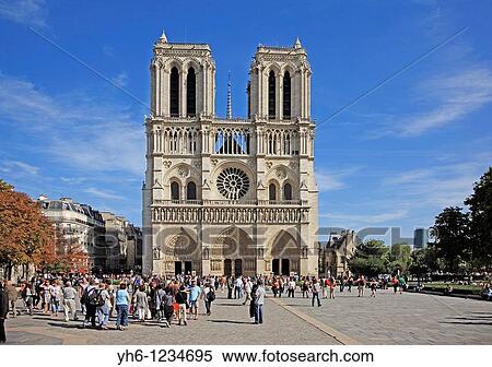 France, Paris, Notre-Dame Cathedral View Large Photo Image Stock Photography - France, Paris, Notre-Dame Cathedral. Fotosearch