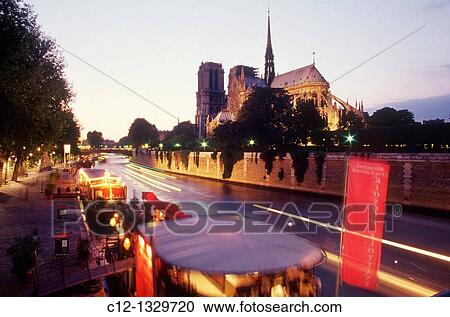 Stock Image - France, Paris, Notre Dame. Fotosearch