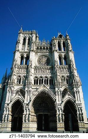 France, Picardie, Amiens, Notre-Dame cathedral, View Large Photo Image Picture - France, Picardie, Amiens, Notre-Dame cathedral,. Fotosearch