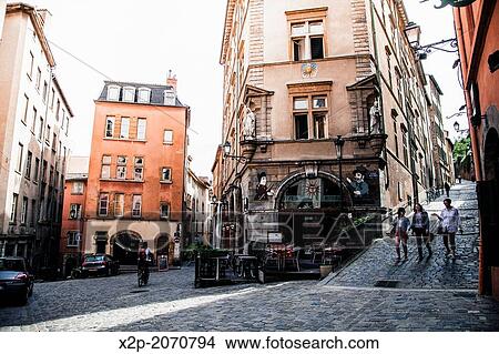 France, Rhone, Lyon, historical site listed as World Heritage by UNESCO, Vieux Lyon Old Town. View Large Photo Image Picture - France, Rhone, Lyon, historical site listed as World Heritage by UNESCO, Vieux Lyon Old Town.. Fotosearch