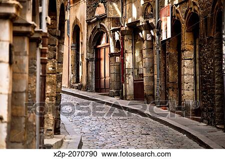 France, Rhone, Lyon, historical site listed as World Heritage by UNESCO, Vieux Lyon Old Town. View Large Photo Image Stock Image - France, Rhone, Lyon, historical site listed as World Heritage by UNESCO, Vieux Lyon Old Town.. Fotosearch