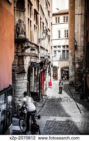 France, Rhone, Lyon, historical site listed as World Heritage by UNESCO, Vieux Lyon Old Town. View Large Photo Image Stock Image - France, Rhone, Lyon, historical site listed as World Heritage by UNESCO, Vieux Lyon Old Town.. Fotosearch