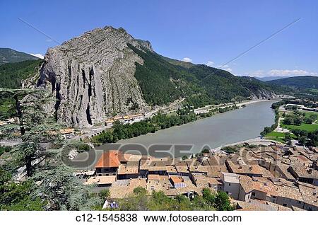 Stock Photo - France, Sisteron. Fotosearch