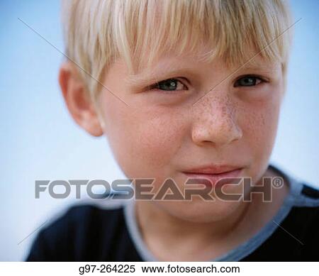 Stock Photography - Freckled boy. Fotosearch