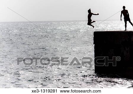 Stock Image - Freestyle jumping. Fotosearch
