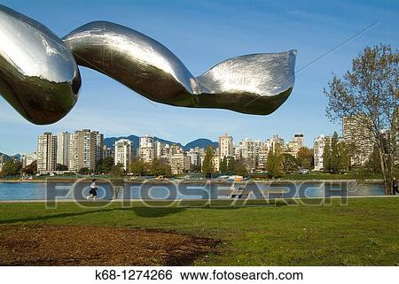 Freezing Water 7 by artist Jun Ren, in Vanier Park, Vancouver, BC, Canada, part of the Vancouver Biennale View Large Photo Image Stock Photograph - Freezing Water 7 by artist Jun Ren, in Vanier Park, Vancouver, BC, Canada, part of the Vancouver Biennale. Fotosearch
