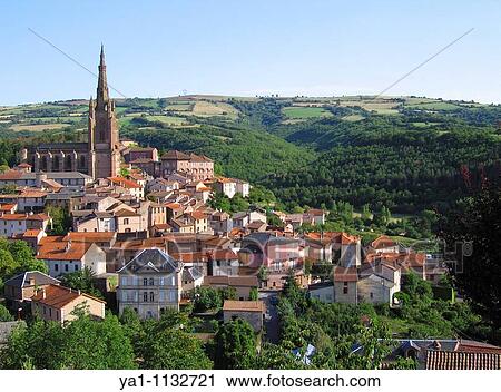 French village of Belmont sur Rance near the town of Millau - Aveyron - France - Europe. The church is the La Coll? giale Saint Michel, an old abbey of the 16th century View Large Photo Image Stock Image - French village of Belmont sur Rance near the town of Millau - Aveyron - France - Europe. The church is the La Coll? giale Saint Michel, an old abbey of the 16th century. Fotosearch