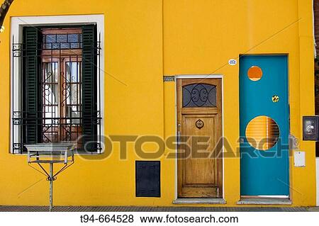 Frente de una casa del barrio de Palermo, Buenos Aires, Argentina View Large Photo Image Stock Photo - Frente de una casa del barrio de Palermo, Buenos Aires, Argentina. Fotosearch