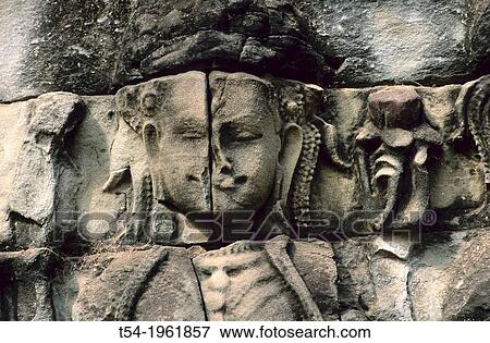 Fresco of a Buddha with evil in Angkor Wat View Large Photo Image Stock Photo - Fresco of a Buddha with evil in Angkor Wat. Fotosearch