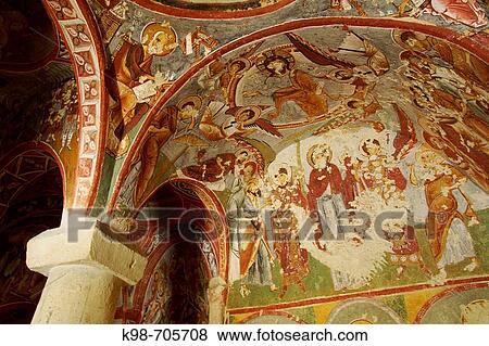Frescoes in the? arikli kilise (Church of Sandals) at Goreme Open Air Museum. Cappadocia, Turkey View Large Photo Image Stock Photo - Frescoes in the? arikli kilise (Church of Sandals) at Goreme Open Air Museum. Cappadocia, Turkey. Fotosearch