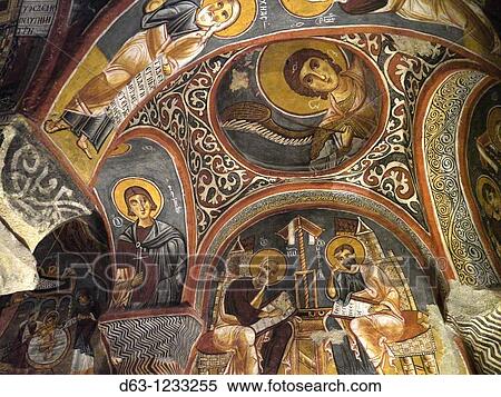 Frescoes of the Karanlik Kilise (Dark Church, 12th century), Goreme Open Air Museum, Cappadocia, Turkey View Large Photo Image Stock Photography - Frescoes of the Karanlik Kilise (Dark Church, 12th century), Goreme Open Air Museum, Cappadocia, Turkey. Fotosearch