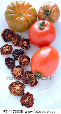 Fresh and dried tomatoes View Large Photo Image Stock Photo - Fresh and dried tomatoes. Fotosearch