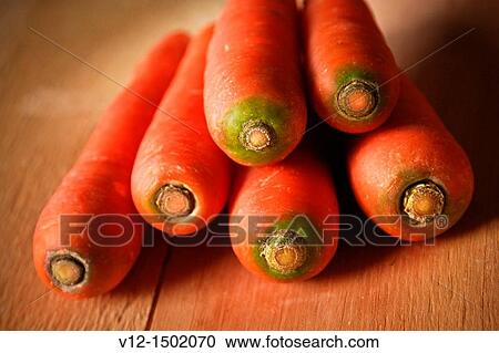 Stock Image - Fresh carrots. Fotosearch