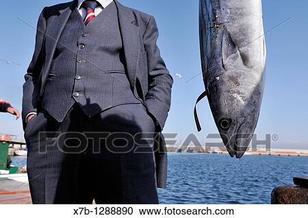 Stock Image - Fresh fish landed and sold directly from the quay. Gallipoli, Apulia, Italy.. Fotosearch